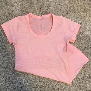 Lululemon swiftly tech pink shirt